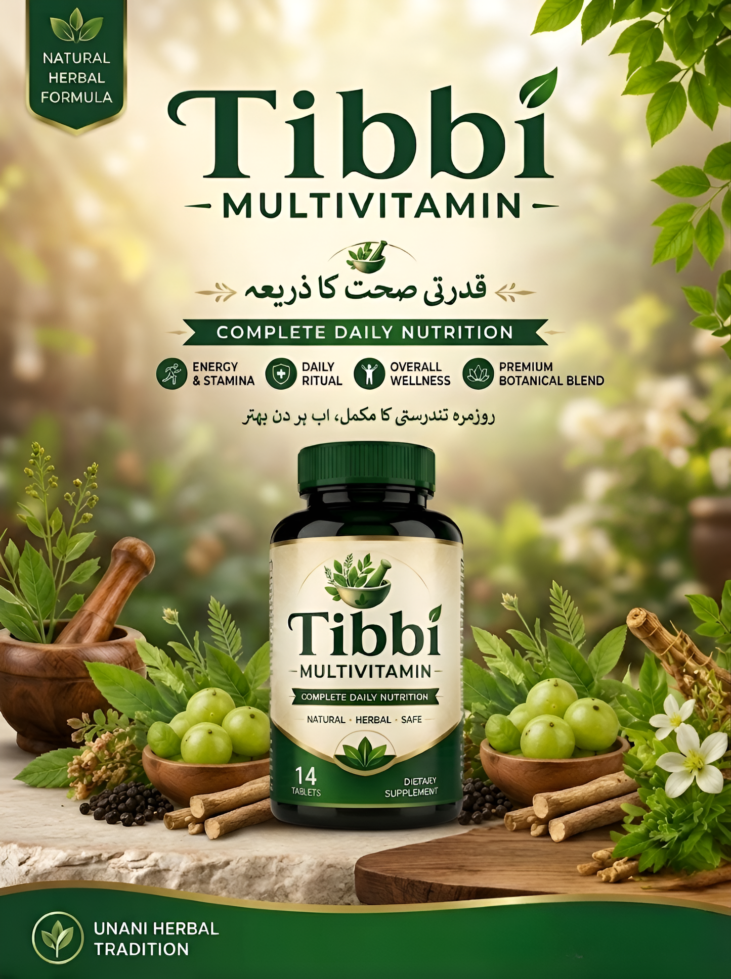 Tibbi Multivitamin - Complete Daily Nutrition for Energy & Stamina